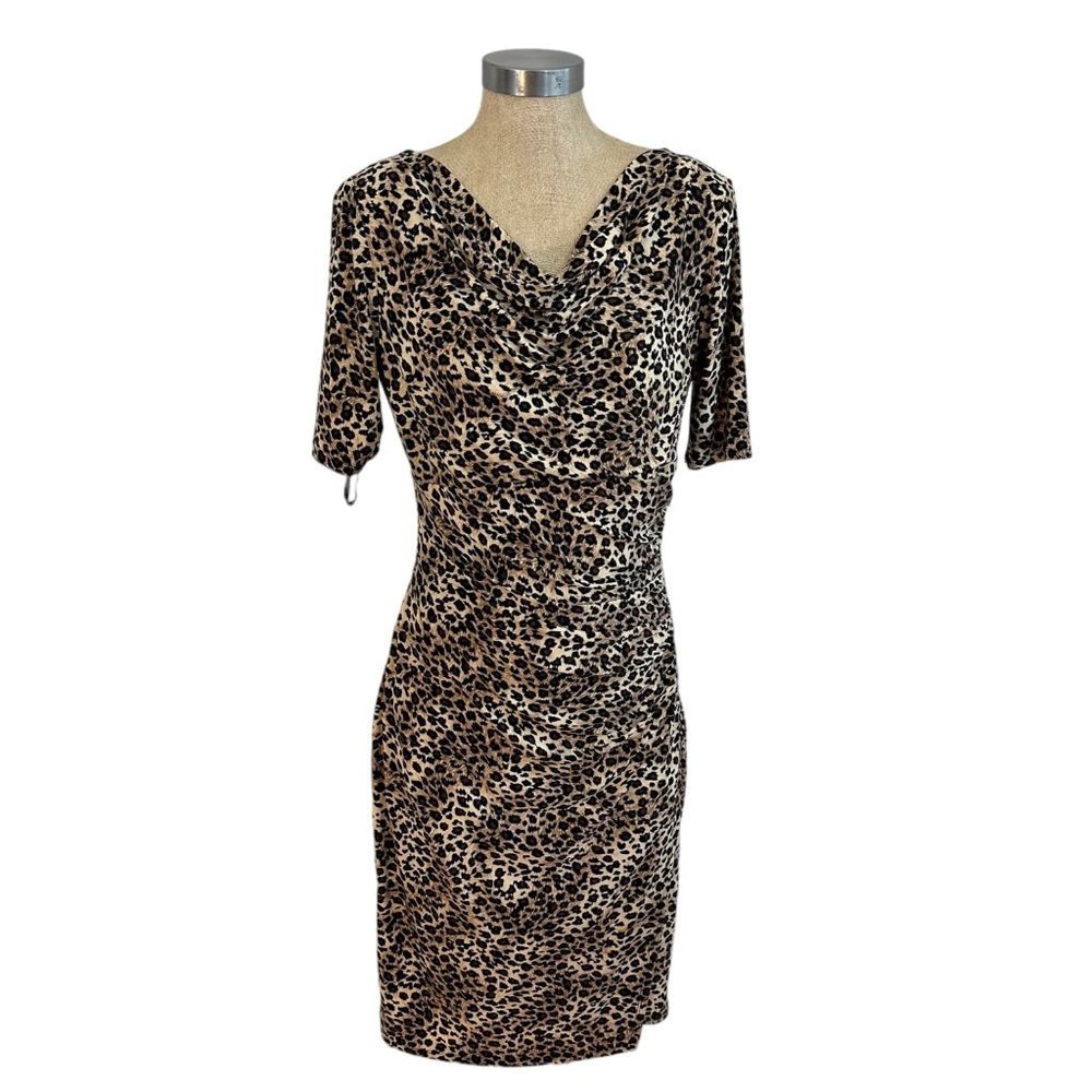 Evan Picone‎ Leopard Print Dress 6